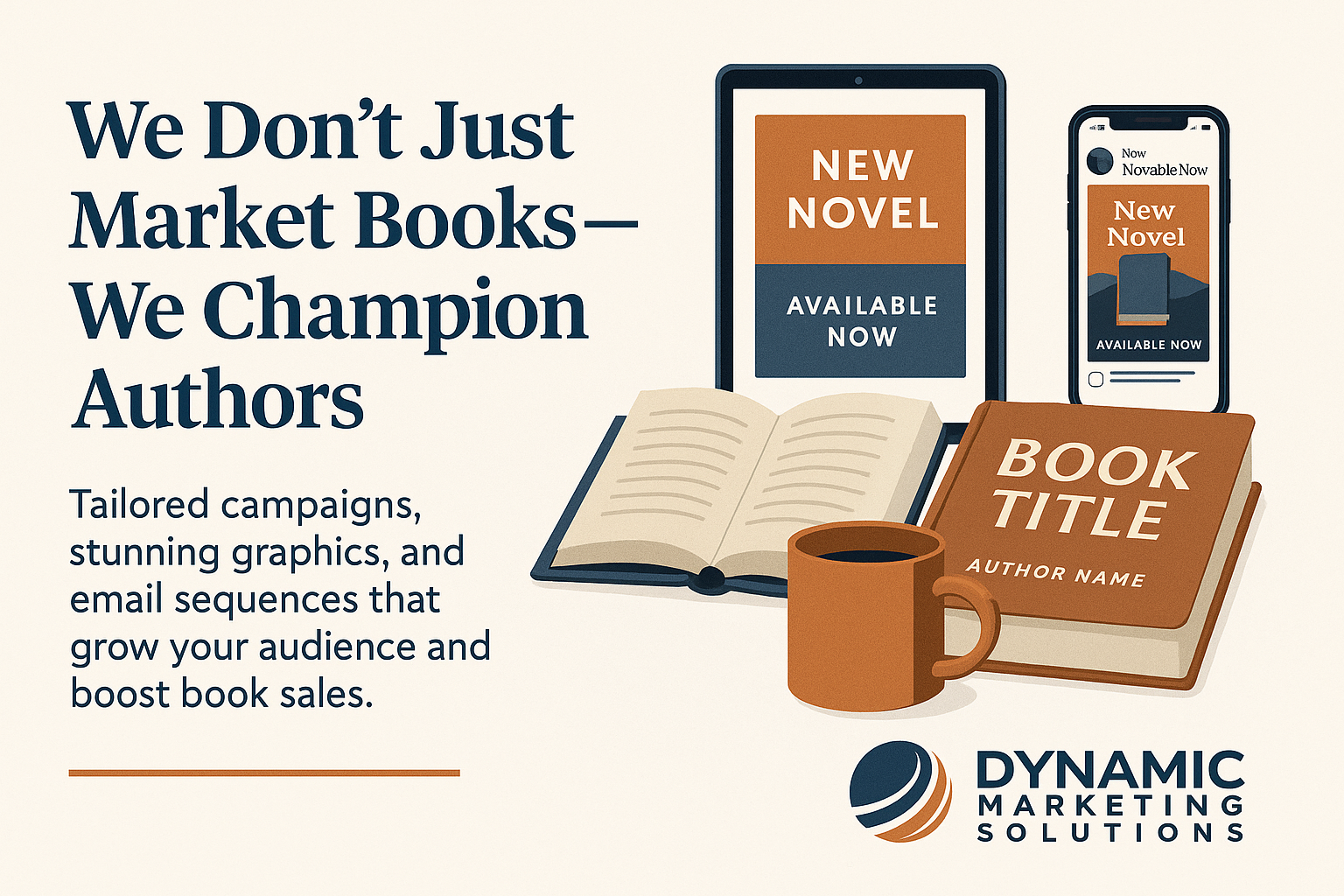 Welcome, We Don't Just Market Books, We Champion Authors!
