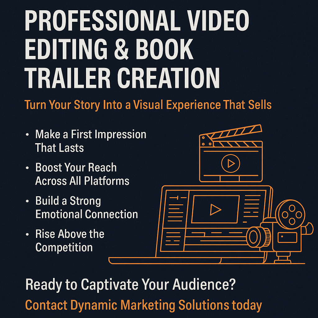 Professional Video Editing & Book Trailer Creation